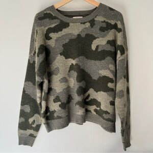 Lucky Brand Green Camo Women's Sweater
